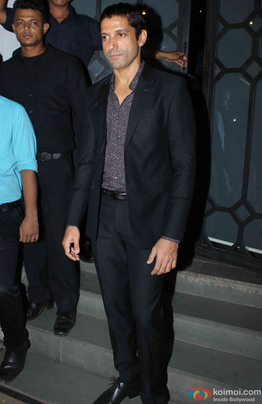 Farhan Akhtar during the success bash of film 'Baaghi'