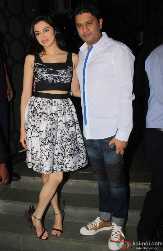 Divya Khosla Kumar and Bhushan Kumar during the success bash of film 'Baaghi'