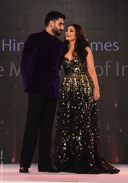 Abhishek Bachchan and Aishwarya Rai Bachchan during the 'HT Most Stylish 2016' Awards