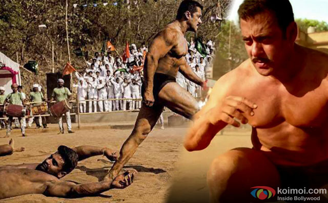 Salman Khan in a still from movie Sultan