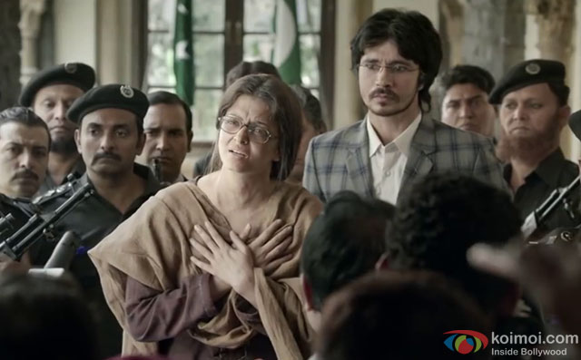 Aishwarya Rai Bachchan and Darshan Kumaar in a still from movie Sarbjit
