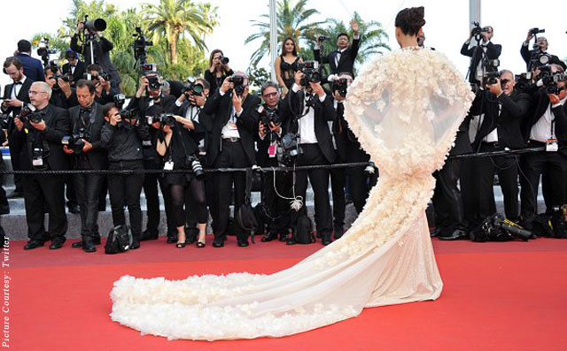 Cannes: Sonam Kapoor Stuns In Ralph & Russo For Her 2nd Red Carpet Appearance!
