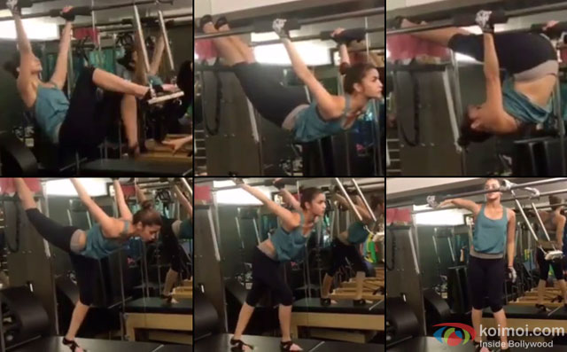 Alia Bhatt workout in a Gym
