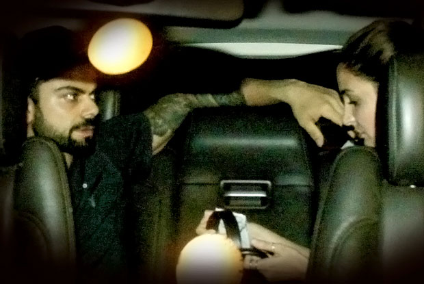 Snapped: Virat Kohli Bids Adieu To Anushka Sharma At Airport