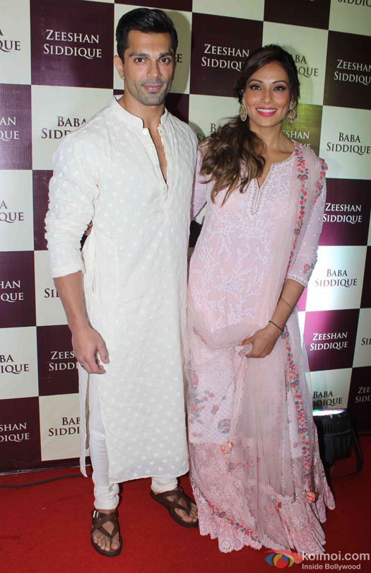 Karan Singh Grover and Bipasha Basu during the Baba Siddique's Iftar Party