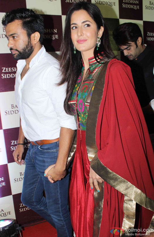 Ali Abbas Zafar and Katrina Kaif during the Baba Siddique's Iftar Party