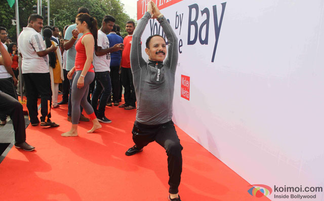 Mickey Mehta during the International Yoga day