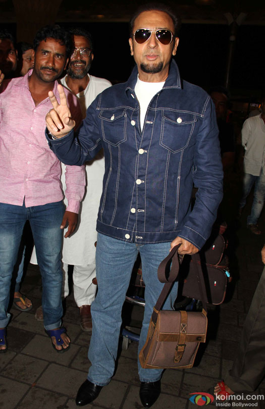 Gulshan Grover at airport leave for IIFA 2016