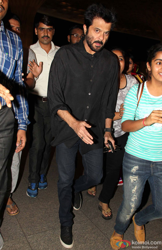 Anil Kapoor at airport leave for IIFA 2016