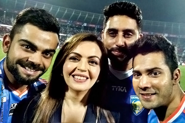 Forget IPL, It's Dhoni & Kohli VS Bollywood This Time Around!