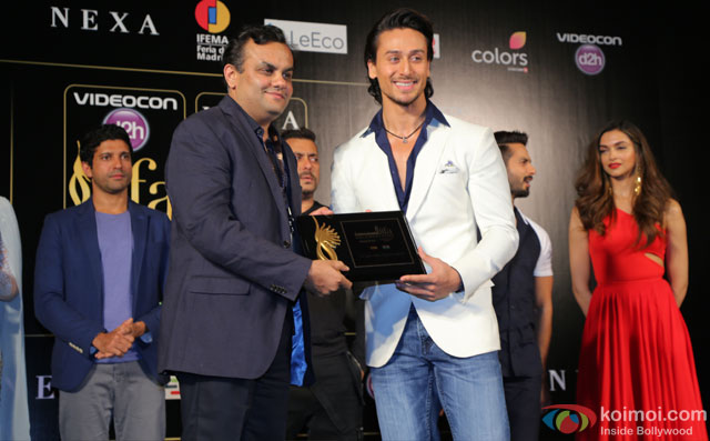 Tiger Shroff during the 'IIFA 2016 Opening Press Conference'