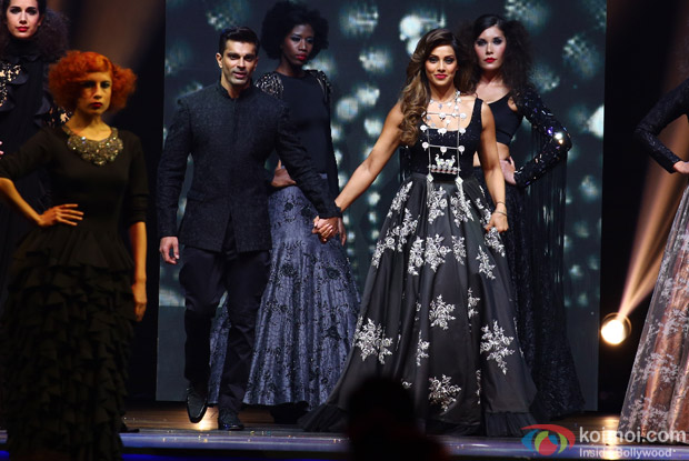 Karan Singh Grover and Bipasha Basu at IIFA Rocks 2016