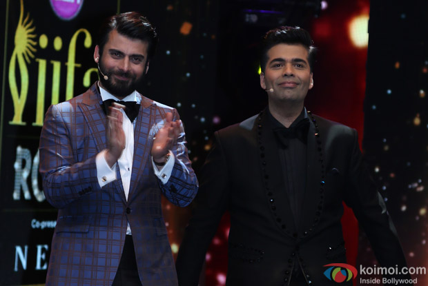 Fawad Khan and Karan Johar at IIFA Rocks 2016