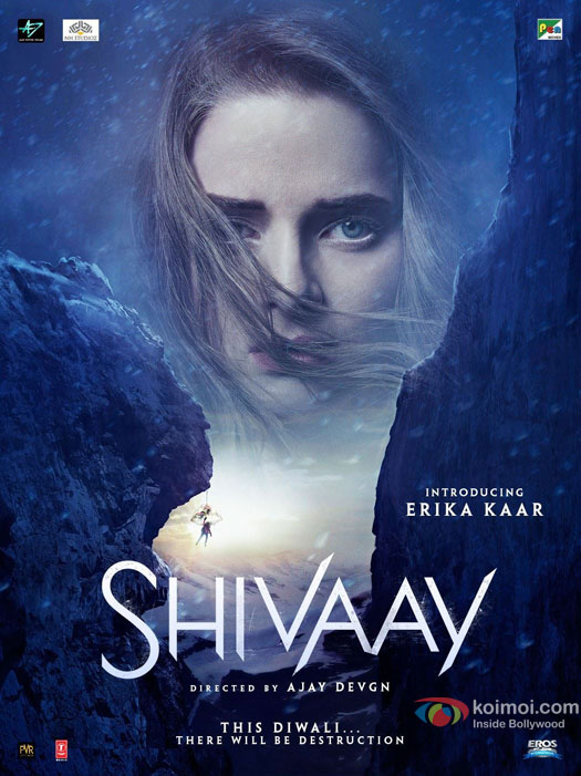 Erika Kaar in a 'Shivaay' Movie Poster