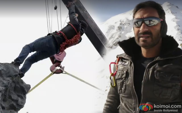 Ajay Devgn on the sets of movie 'Shivaay‬'