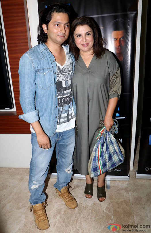 Shirish Kunder and Farah Khan during the world premiere of short film 'Kriti'