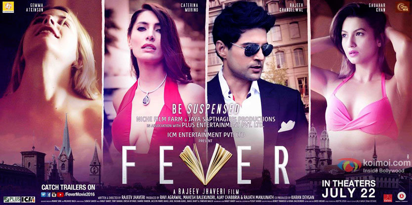 Fever New Poster Featuring Rajeev Khandelwal, Gauahar Khan, Caterina Murino,Gemma Atkinson