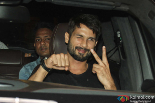 Shahid kapoor at Karan Johar's House