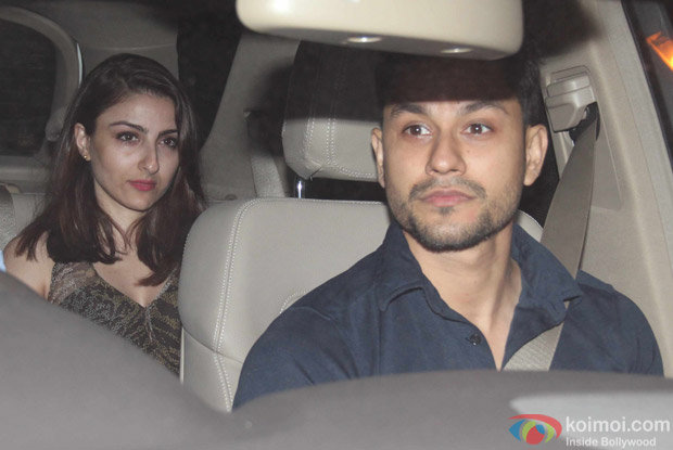 Kunal Khemu and Soha Ali Khan at Karan Johar's House
