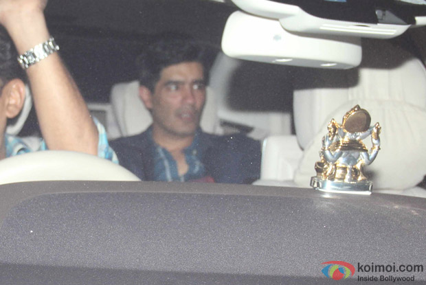 Manish Malhotra at Karan Johar's House