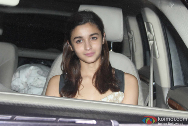Alia Bhatt at Karan Johar's House