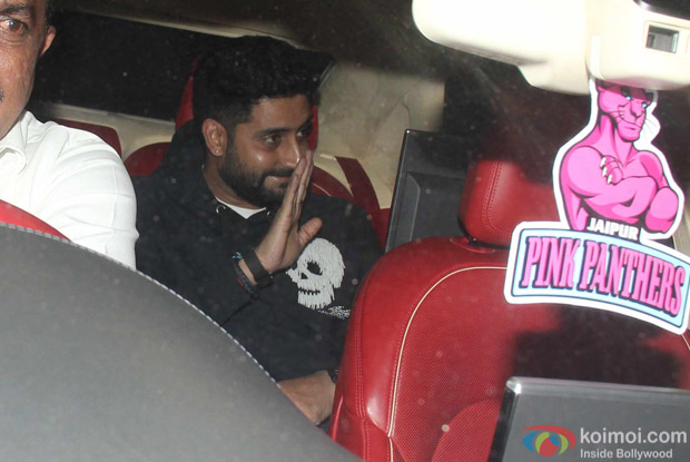 Abhishek bachchan at Karan Johar's House