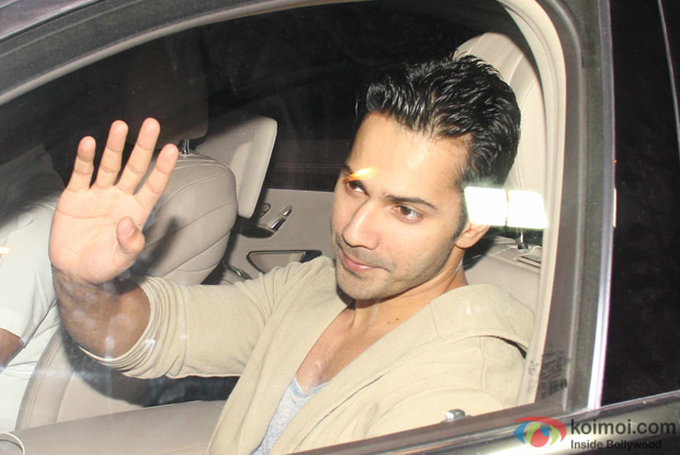 Varun dhawan at Karan Johar's House