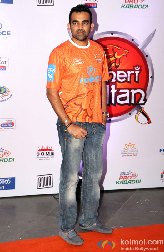 Zaheer Khan during the fourth season of Pro-Kabaddi League 2016