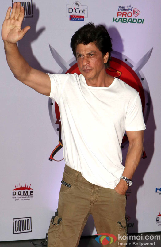 Shah Rukh Khan during the fourth season of Pro-Kabaddi League 2016