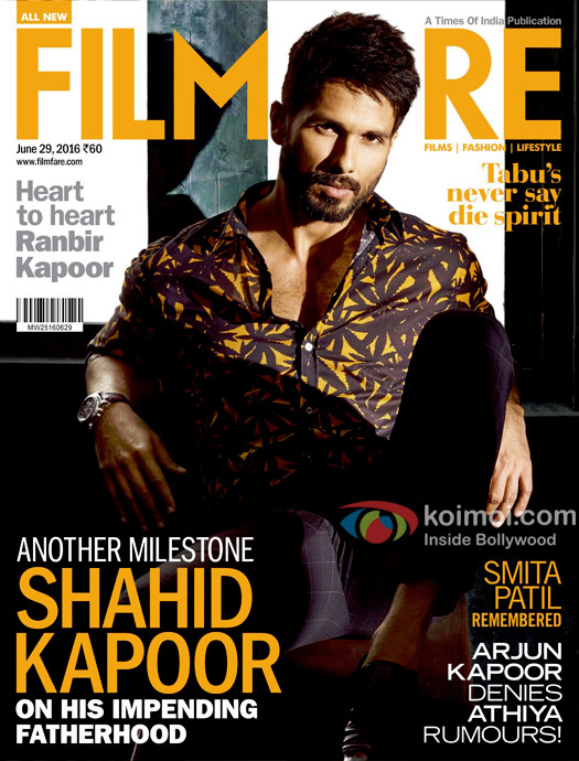 Shahid Kapoor On The Filmfare Cover