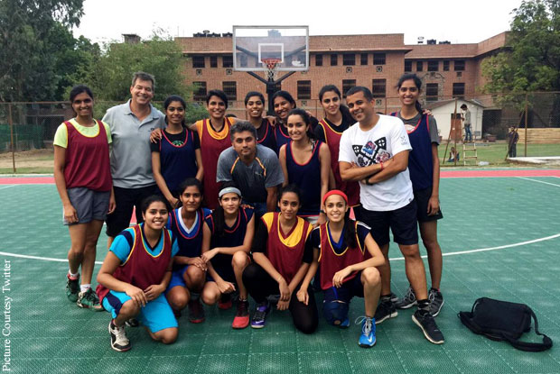 Shraddha Kapoor and Chetan Bhagat on the sets of Half Girlfriend