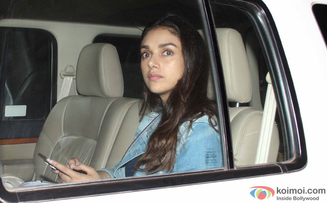Aditi Rao Hydari during the special screening of film 'Te3n' at Yashraj Studio