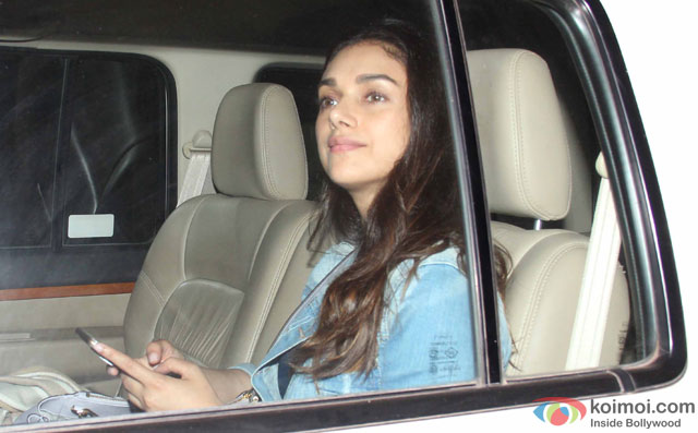 Aditi Rao Hydari during the special screening of film 'Te3n' at Yashraj Studio