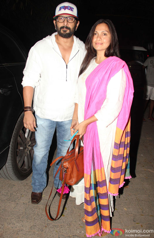Arshad Warsi and Maria Goretti during the special screening of film 'Udta Punjab'