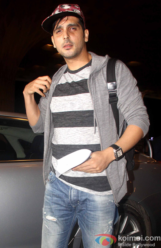 Zayed Khan at spotted at International Airport