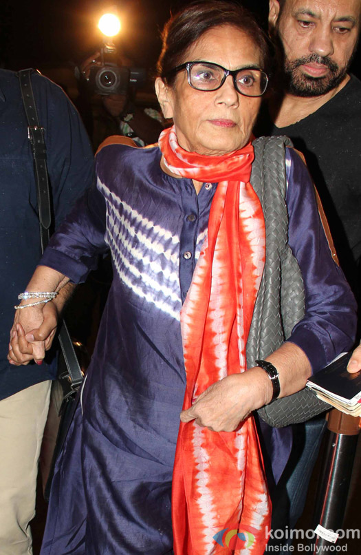 Sushila Charak at spotted at International Airport