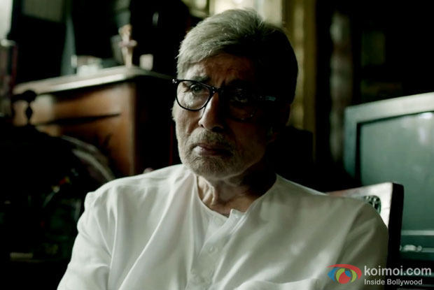 Amitabh Bachchan in a still from Te3n