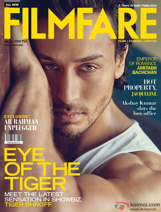 Tiger Shroff On A Filmfare Magazine Cover