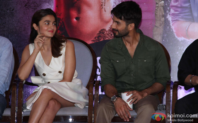 Alia Bhatt and Shahid Kapoor during the press conference of film 'Udta Punjab'