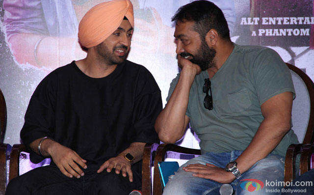 Diljit Dosanjh and Anurag Kashyap during the press conference of film 'Udta Punjab'