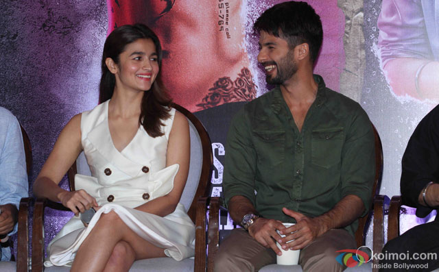 Alia Bhatt and Shahid Kapoor during the press conference of film 'Udta Punjab'