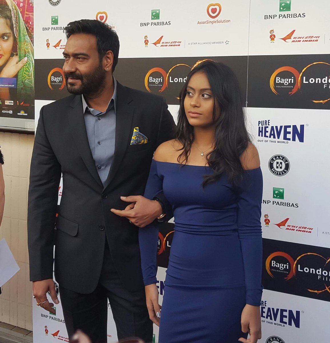 Ajay Devgn with Nysa