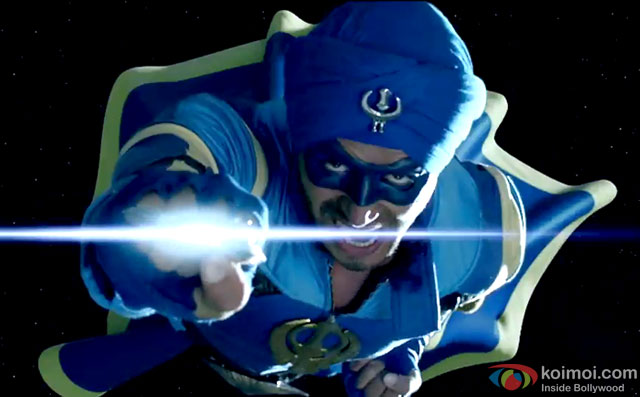 Tiger Shroff in a still from movie 'A Flying Jatt'