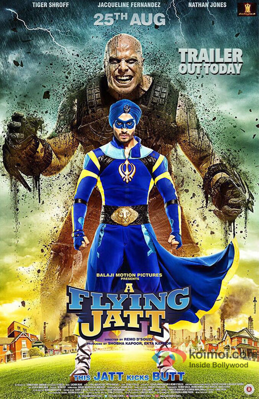 A Flying Jatt Poster| Featuring Tiger Shroff & Nathan Jones
