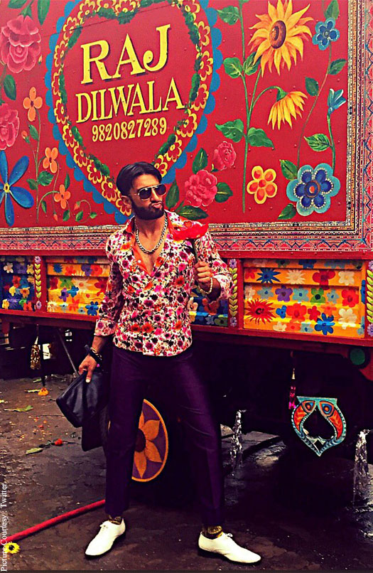 Ranveer Singh during the shoot at versova mumbai
