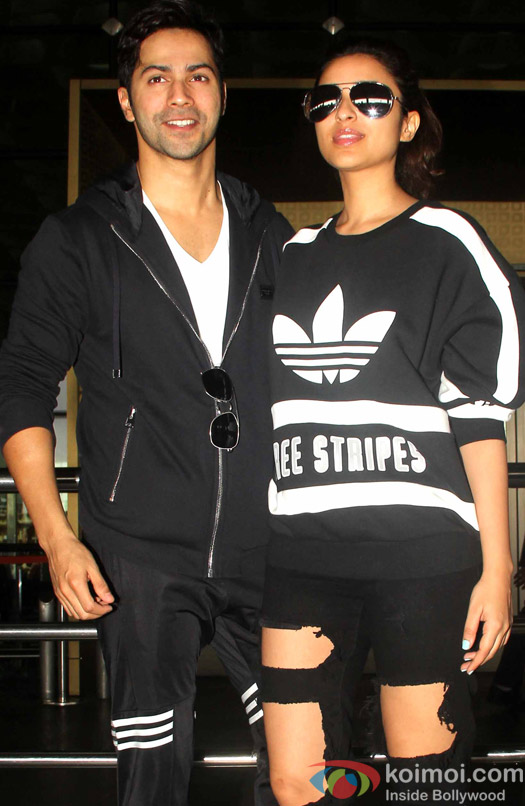 Parineeti Chopra and varun Dhawan Spotted at Airport