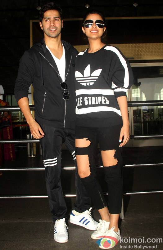 Parineeti Chopra and varun Dhawan Spotted at Airport