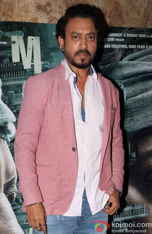 Irrfan Khan during the screening of the film Madaari 