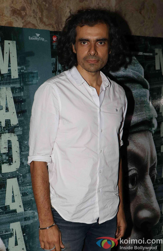 Imtiaz ali during the screening of the film Madaari 