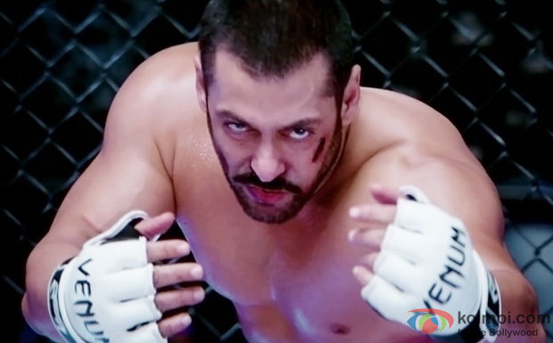Salman Khan in a still from movie 'Sultan'